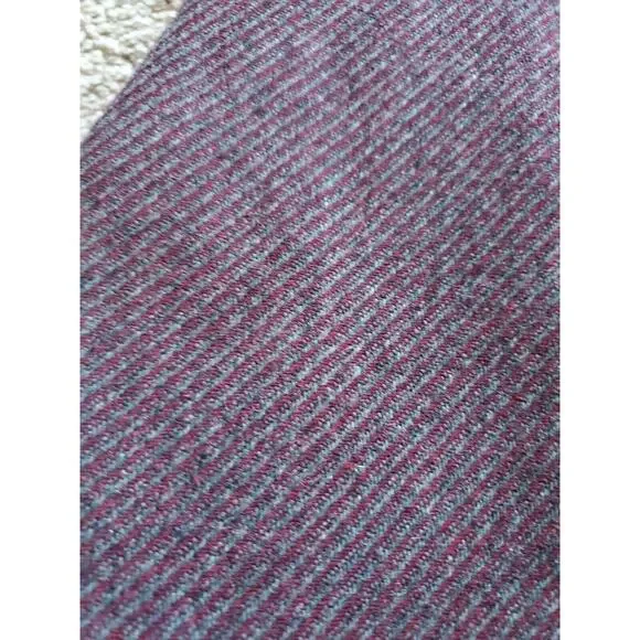 Cymbal Japan Vintage Wool Maroon/Purple 2-pc Skirt and Jacket Set, Size Small